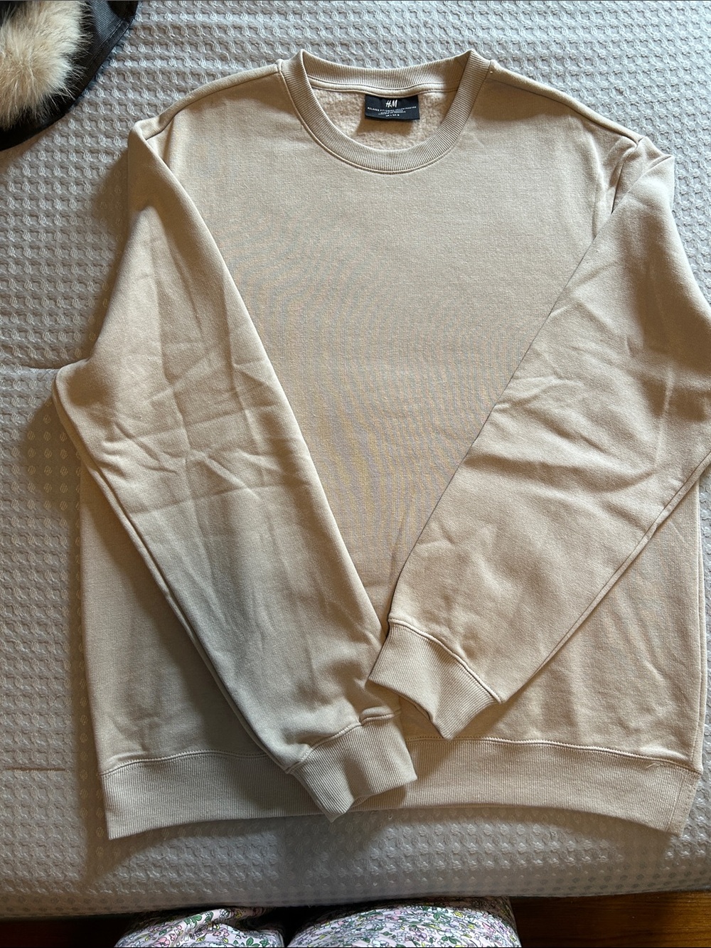 H&M Men’s Crewneck Sweater in Light Beige